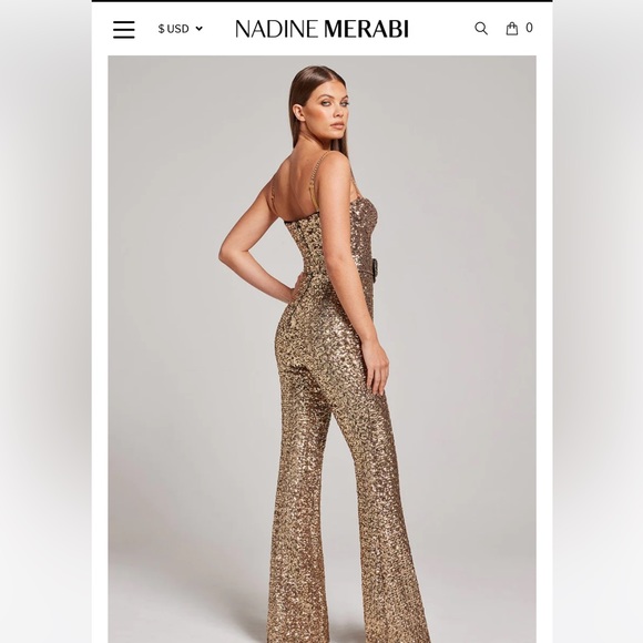 Nadine Merabi Lucinda jumpsuit XL worn for 30min. - Picture 4 of 6